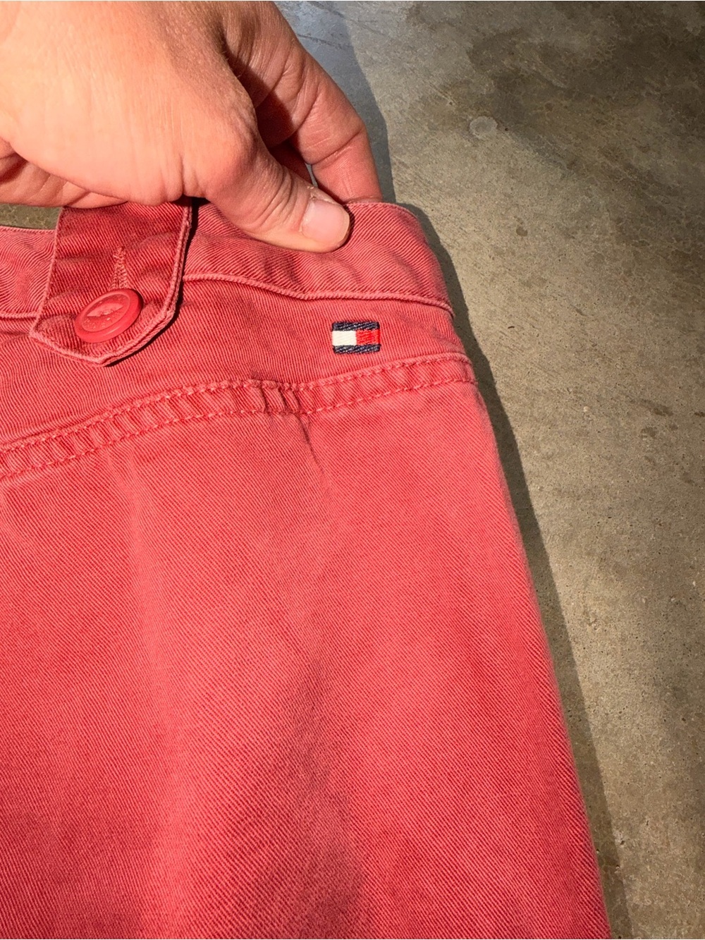Tommy Hilfiger Women’s Vintage 90’s Y2K Red Chino Straight Ankle Pants - Size 4 - Picture 7 of 9